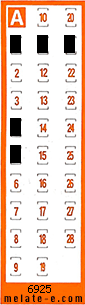 Volante ganador del sorteo 6925 de Chispazo
