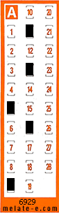 Volante ganador del sorteo 6929 de Chispazo
