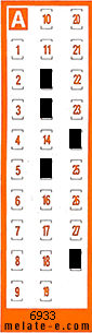 Volante ganador del sorteo 6933 de Chispazo