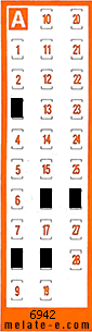 Volante ganador del sorteo 6942 de Chispazo