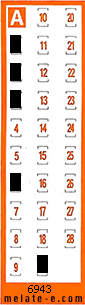 Volante ganador del sorteo 6943 de Chispazo