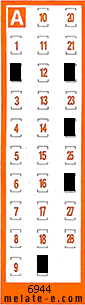 Volante ganador del sorteo 6944 de Chispazo