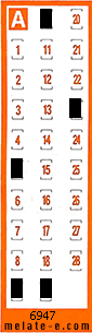 Volante ganador del sorteo 6947 de Chispazo