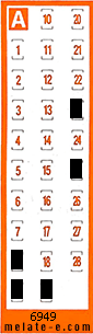 Volante ganador del sorteo 6949 de Chispazo