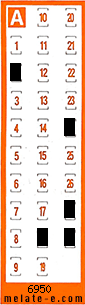Volante ganador del sorteo 6950 de Chispazo