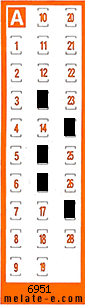 Volante ganador del sorteo 6951 de Chispazo