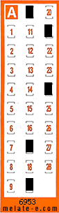 Volante ganador del sorteo 6953 de Chispazo