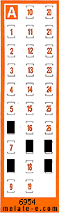 Volante ganador del sorteo 6954 de Chispazo
