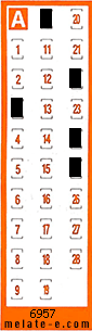 Volante ganador del sorteo 6957 de Chispazo