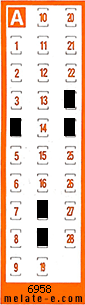 Volante ganador del sorteo 6958 de Chispazo