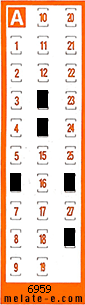 Volante ganador del sorteo 6959 de Chispazo