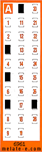 Volante ganador del sorteo 6961 de Chispazo