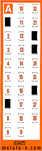Volante ganador del sorteo 6965 de Chispazo