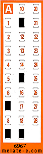 Volante ganador del sorteo 6967 de Chispazo