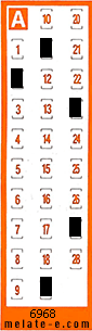 Volante ganador del sorteo 6968 de Chispazo