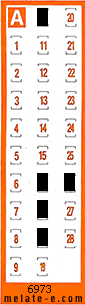 Volante ganador del sorteo 6973 de Chispazo