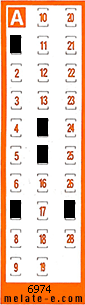 Volante ganador del sorteo 6974 de Chispazo
