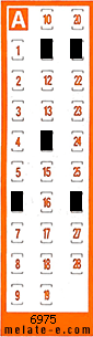 Volante ganador del sorteo 6975 de Chispazo