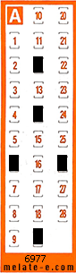 Volante ganador del sorteo 6977 de Chispazo