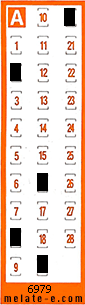 Volante ganador del sorteo 6979 de Chispazo