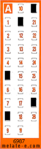 Volante ganador del sorteo 6987 de Chispazo