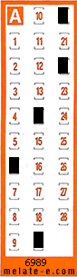 Volante ganador del sorteo 6989 de Chispazo
