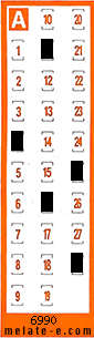 Volante ganador del sorteo 6990 de Chispazo