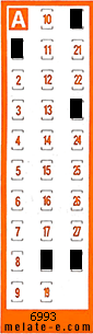 Volante ganador del sorteo 6993 de Chispazo