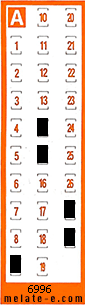 Volante ganador del sorteo 6996 de Chispazo