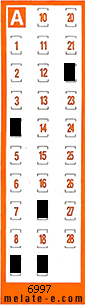 Volante ganador del sorteo 6997 de Chispazo