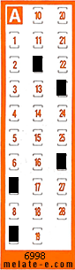 Volante ganador del sorteo 6998 de Chispazo