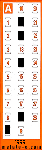 Volante ganador del sorteo 6999 de Chispazo