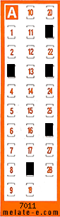 Volante ganador del sorteo 7011 de Chispazo