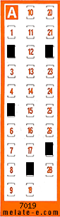 Volante ganador del sorteo 7019 de Chispazo