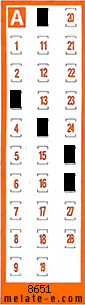 Volante ganador del sorteo 8651 de Chispazo