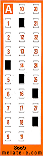 Volante ganador del sorteo 8665 de Chispazo