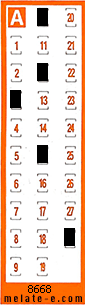 Volante ganador del sorteo 8668 de Chispazo