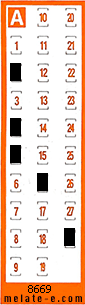Volante ganador del sorteo 8669 de Chispazo