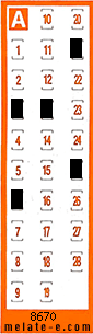 Volante ganador del sorteo 8670 de Chispazo
