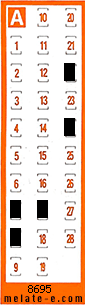 Volante ganador del sorteo 8695 de Chispazo