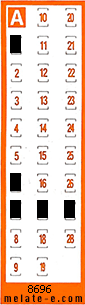 Volante ganador del sorteo 8696 de Chispazo