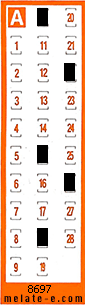 Volante ganador del sorteo 8697 de Chispazo