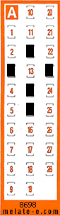 Volante ganador del sorteo 8698 de Chispazo