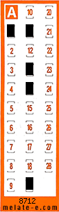Volante ganador del sorteo 8712 de Chispazo