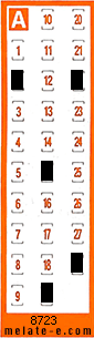 Volante ganador del sorteo 8723 de Chispazo