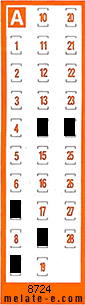 Volante ganador del sorteo 8724 de Chispazo