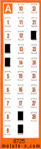Volante ganador del sorteo 8725 de Chispazo