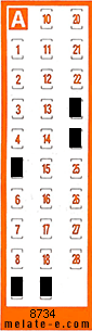 Volante ganador del sorteo 8734 de Chispazo