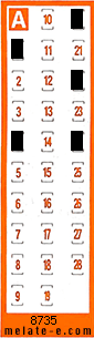 Volante ganador del sorteo 8735 de Chispazo