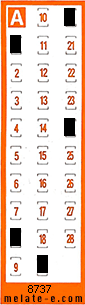 Volante ganador del sorteo 8737 de Chispazo